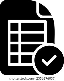 sheet glyph icon illustration vector