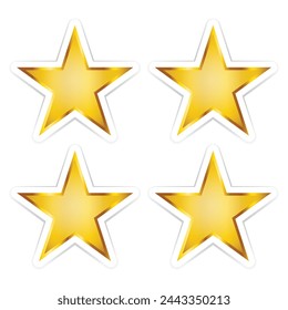 sheet of gold star stickers