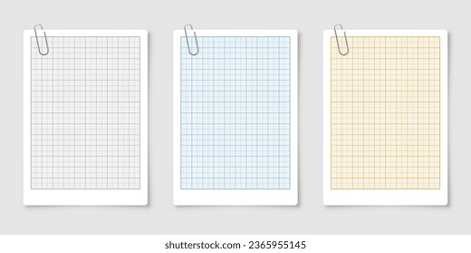 Sheet of graph paper with grid. Millimeter paper texture, geometric pattern. Various lined blank for drawing, studying, technical engineering or scale measurement. Vector illustration