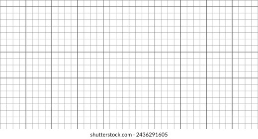 Sheet of graph paper with grid. Millimeter paper texture, geometric pattern. Gray lined blank for drawing, studying, technical engineering or scale measurement.