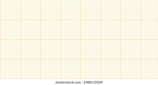 Sheet of graph paper with grid. Millimeter paper texture, geometric pattern. Blue lined blank for drawing, studying, technical engineering or scale measurement. Vector illustration