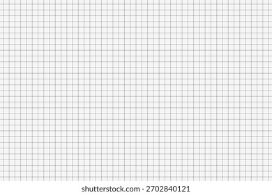 Sheet of Graph Paper Isolated on White