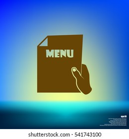 Sheet in hand icon