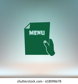 Sheet in hand icon