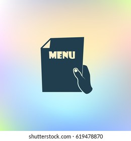 Sheet in hand icon