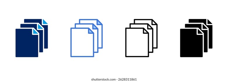 Sheet Icon Set Different Style Collection
