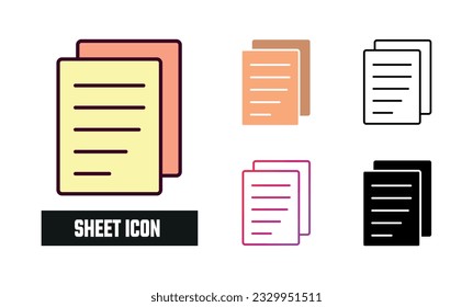 Blatt-Symbolsatz-Vektorgrafik