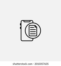 Sheet icon sign vector,Symbol, logo illustration for web and mobile
