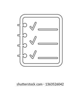 sheet mark icon. Element of Sport for mobile concept and web apps icon. Outline, thin line icon for website design and development, app development
