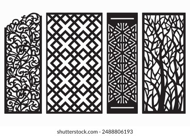 Sheet metal door decoration pattern