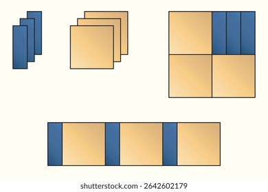 Chapa de metal, chapa de ferro, chapas de metal quadradas. Folha com bordas longas e curtas. Formas geométricas.