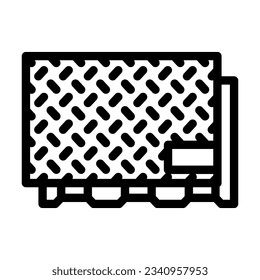 sheet metal manufacturing engineer line icon vector. sheet metal manufacturing engineer sign. isolated contour symbol black illustration