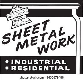 Sheet Metal Work    Retro Ad Art Banner
