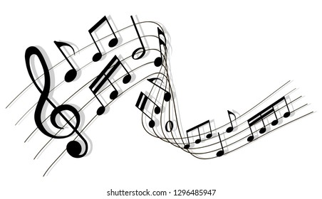sheet musci with clef