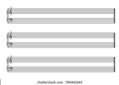 Sheet music books horizontal. Vector EPS10