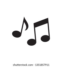 Sheet music Icon in trendy flat style isolated on  background. Note symbol for your web site design, app, UI. Vector illustration