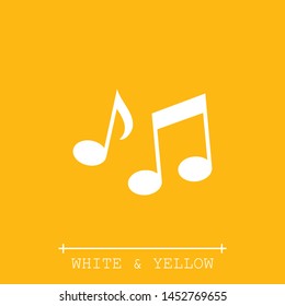 Sheet music Icon in trendy flat style isolated on background. Note symbol for your web site design, app, UI. Vector illustration