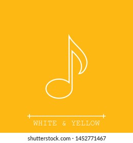 Sheet music Icon in trendy flat style isolated on grey background. Note symbol for your web site design, logo, app, UI. Vector illustration