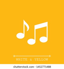 Sheet music Icon in trendy flat style isolated on background. Note symbol for your web - site design, app, UI. Vector illustration