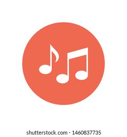 Sheet music Icon in trendy flat style isolated on background. Note symbol for your web - site design, app, UI. Vector illustration
