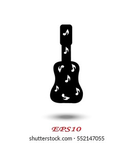 sheet music, music, icon, vector illustration eps10
