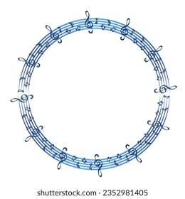 partitura de hojas y arca de trébol