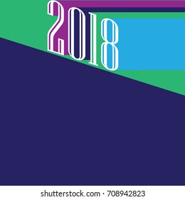 Sheet notebook 2018 year. Notebook.