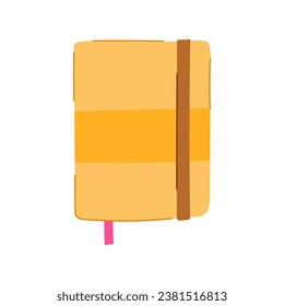 sheet notebook cartoon. template notebook, cover binder, empty realistic sheet notebook sign. isolated symbol vector illustration