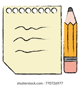 Sheet Notebook Pencil Icon Stock Vector (Royalty Free) 770726977 ...