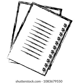 sheet of notebook school