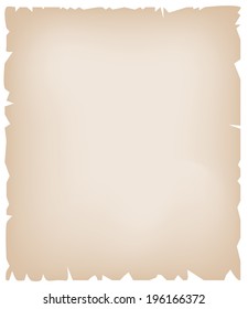 Sheet of old paper. Vector. 