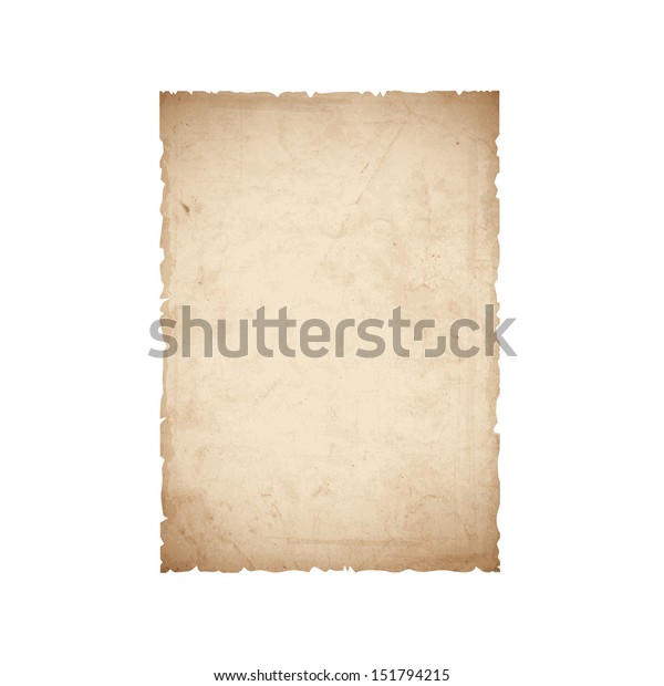 Sheet Old Paper Vector Eps10 Stock Vector (Royalty Free) 151794215