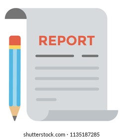 
A sheet owning business report with pencil
