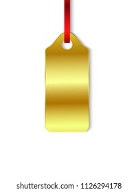 Sheet of paper bent gold