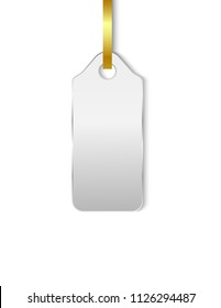 Sheet of paper bent silver