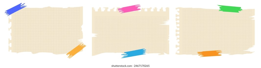 Sheet paper empty style set