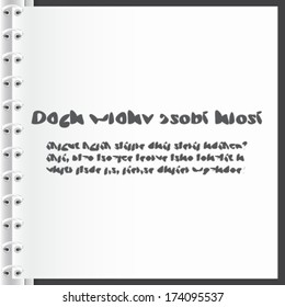 Sheet of paper with folds