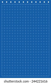 Sheet of paper grid notebook in graph style. Template plotting paper background similar to paper. Eps10 vector illustration