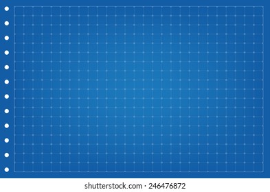 Sheet of paper grid notebook in graph style. Template plotting paper background similar to paper. Eps10 vector illustration 