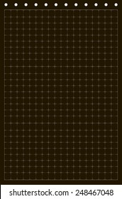 Sheet of paper grid notebook in graph style. Template plotting paper background similar to paper. Eps10 vector illustration