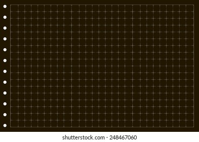 Sheet of paper grid notebook in graph style. Template plotting paper background similar to paper. Eps10 vector illustration