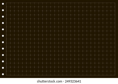 Sheet of paper grid notebook in graph style. Template plotting paper background similar to paper. Eps10 vector illustration