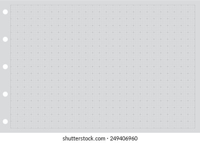 Sheet of paper grid notebook in graph style. Template plotting paper background similar to paper. Eps10 vector illustration