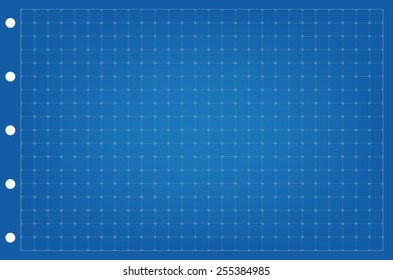 Sheet of paper grid notebook in graph style. Template plotting paper background similar to paper. Eps10 vector illustration