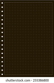 Sheet of paper grid notebook in graph style. Template plotting paper background similar to paper. Eps10 vector illustration
