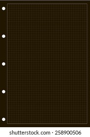 Sheet of paper grid notebook in graph style. Template plotting paper background similar to paper. Eps10 vector illustration