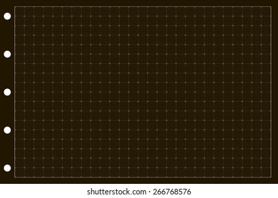 Sheet of paper grid notebook in graph style. Template plotting paper background similar to paper. Eps10 vector illustration 