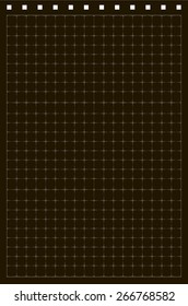 Sheet of paper grid notebook in graph style. Template plotting paper background similar to paper. Eps10 vector illustration 