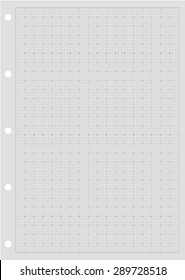 Sheet of paper grid notebook in graph style. Template plotting paper background similar to paper. Eps10 vector illustration 