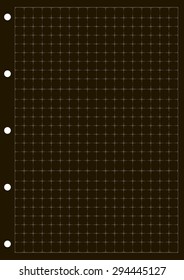 Sheet of paper grid notebook in graph style. Template plotting paper background similar to paper. Eps10 vector illustration 